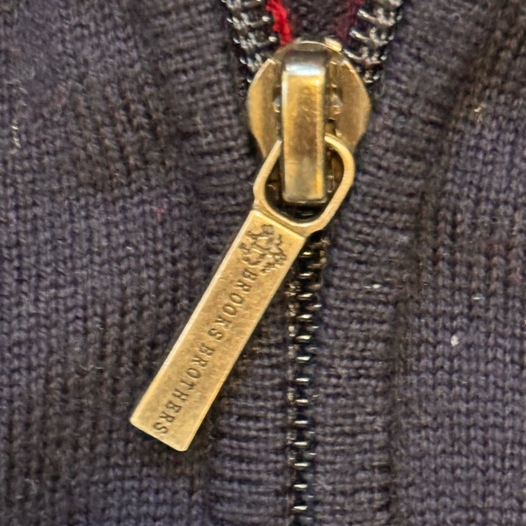 Brooks Brothers - Vintage 100% Extra Fine Wool Zip - Picture 7 of 8